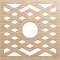 Ekena Millwork Chevron Wood Fretwork Pierced Ceiling Medallion, Alder, 34"OD x 8 3/4"ID x 3/8"T CMWP34X34X0375CHAL - alternate 1